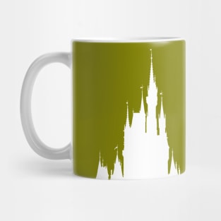 Magic Castle Silhouette Olive Green #Bold Mug